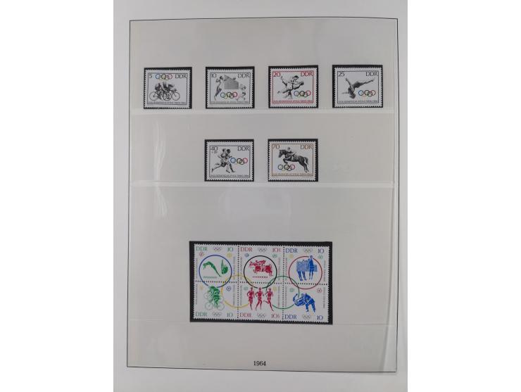 1948/2001, vorwiegend postfrische Sammlung, dabei Bund, Berlin und DDR in den Hauptnummern augenscheinlich komplett, außerdem