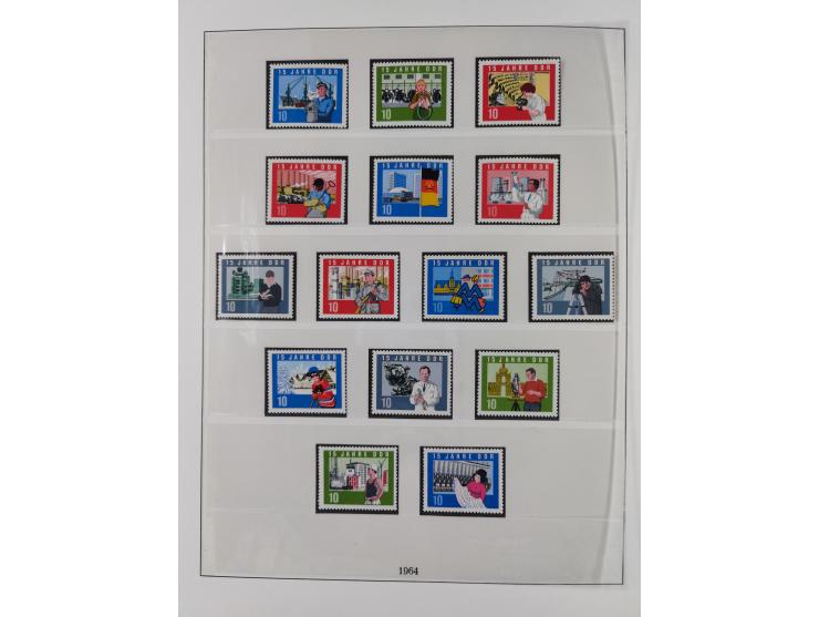 1948/2001, vorwiegend postfrische Sammlung, dabei Bund, Berlin und DDR in den Hauptnummern augenscheinlich komplett, außerdem