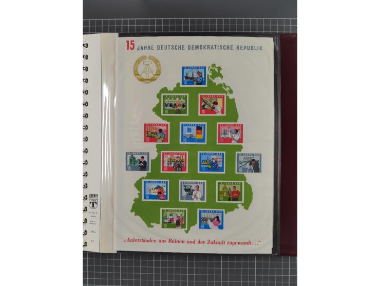 1948/2001, vorwiegend postfrische Sammlung, dabei Bund, Berlin und DDR in den Hauptnummern augenscheinlich komplett, außerdem