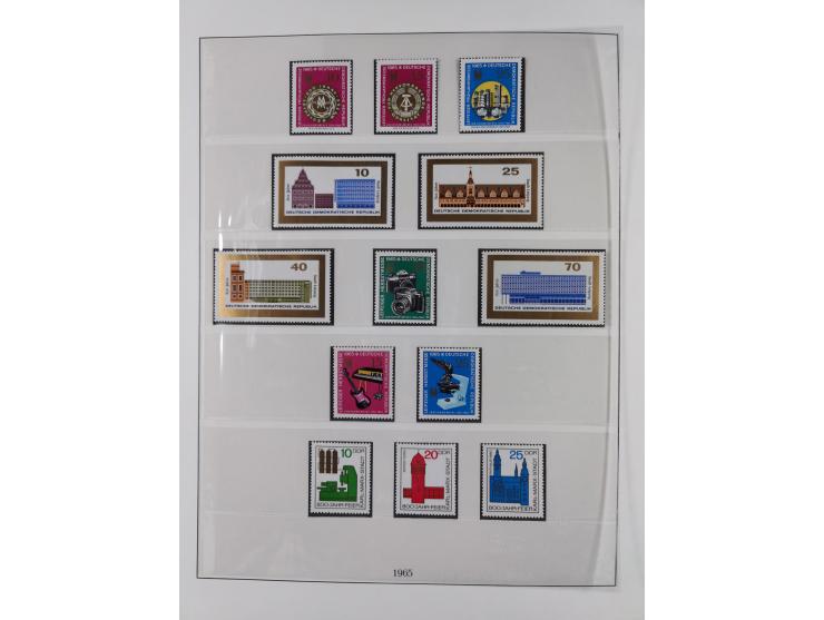 1948/2001, vorwiegend postfrische Sammlung, dabei Bund, Berlin und DDR in den Hauptnummern augenscheinlich komplett, außerdem