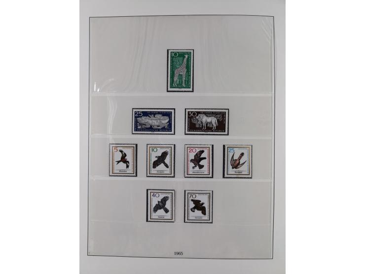 1948/2001, vorwiegend postfrische Sammlung, dabei Bund, Berlin und DDR in den Hauptnummern augenscheinlich komplett, außerdem