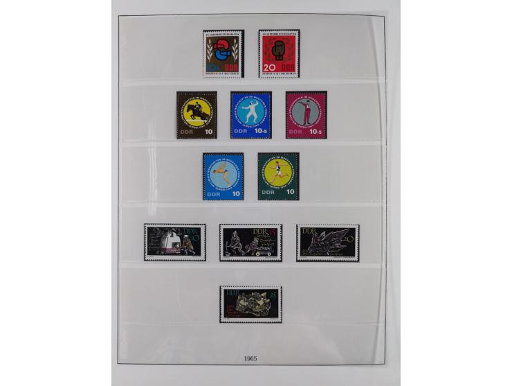 1948/2001, vorwiegend postfrische Sammlung, dabei Bund, Berlin und DDR in den Hauptnummern augenscheinlich komplett, außerdem