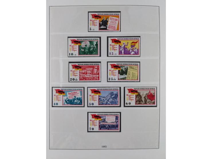 1948/2001, vorwiegend postfrische Sammlung, dabei Bund, Berlin und DDR in den Hauptnummern augenscheinlich komplett, außerdem