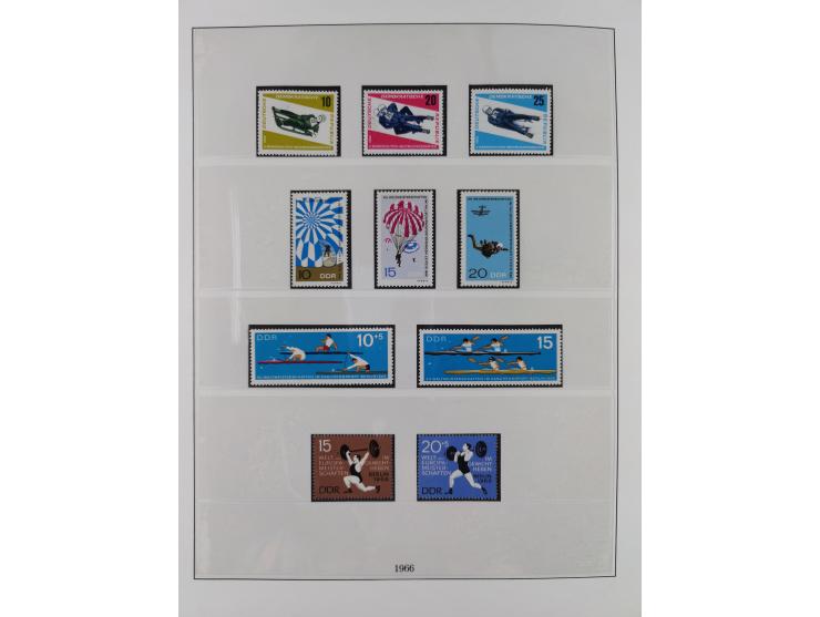 1948/2001, vorwiegend postfrische Sammlung, dabei Bund, Berlin und DDR in den Hauptnummern augenscheinlich komplett, außerdem