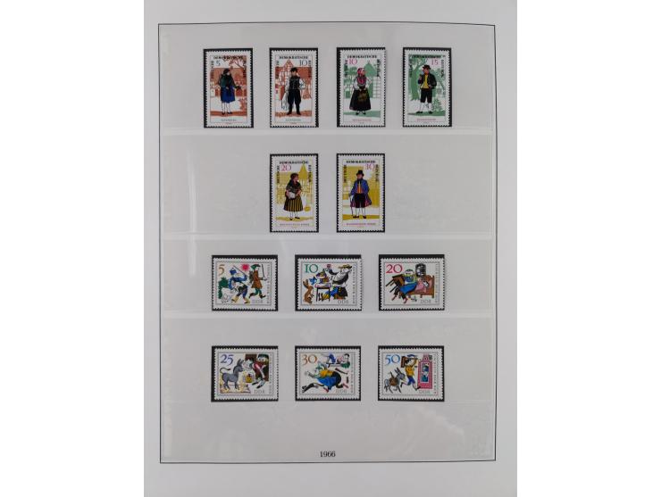 1948/2001, vorwiegend postfrische Sammlung, dabei Bund, Berlin und DDR in den Hauptnummern augenscheinlich komplett, außerdem