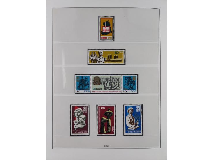 1948/2001, vorwiegend postfrische Sammlung, dabei Bund, Berlin und DDR in den Hauptnummern augenscheinlich komplett, außerdem