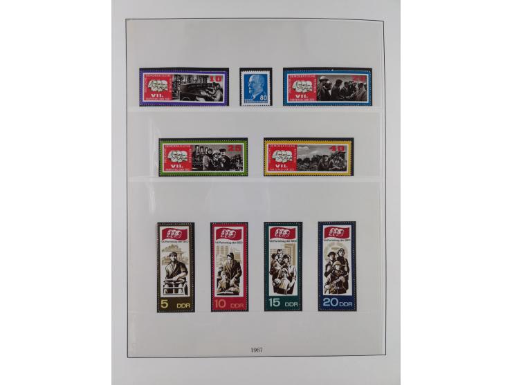 1948/2001, vorwiegend postfrische Sammlung, dabei Bund, Berlin und DDR in den Hauptnummern augenscheinlich komplett, außerdem