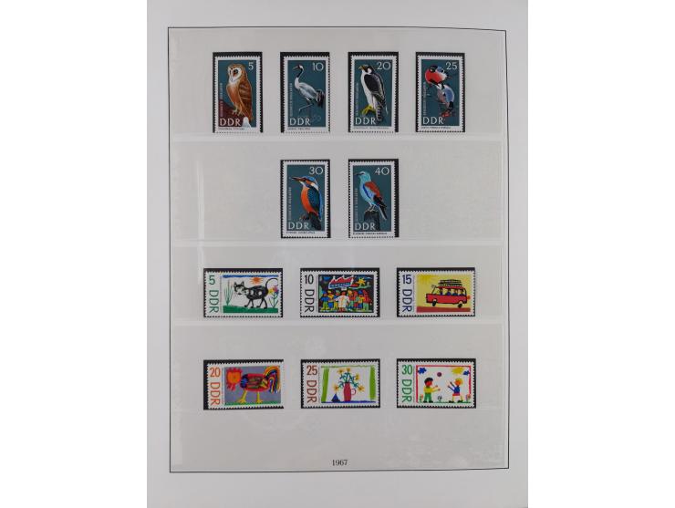 1948/2001, vorwiegend postfrische Sammlung, dabei Bund, Berlin und DDR in den Hauptnummern augenscheinlich komplett, außerdem