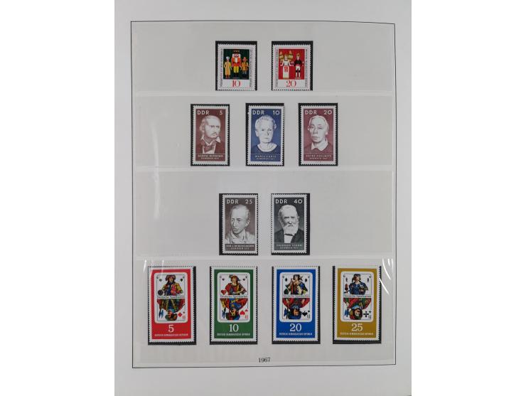 1948/2001, vorwiegend postfrische Sammlung, dabei Bund, Berlin und DDR in den Hauptnummern augenscheinlich komplett, außerdem