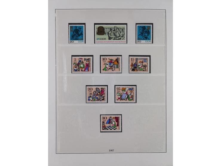 1948/2001, vorwiegend postfrische Sammlung, dabei Bund, Berlin und DDR in den Hauptnummern augenscheinlich komplett, außerdem