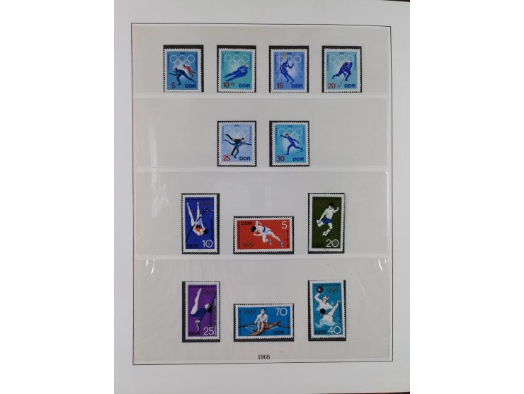 1948/2001, vorwiegend postfrische Sammlung, dabei Bund, Berlin und DDR in den Hauptnummern augenscheinlich komplett, außerdem