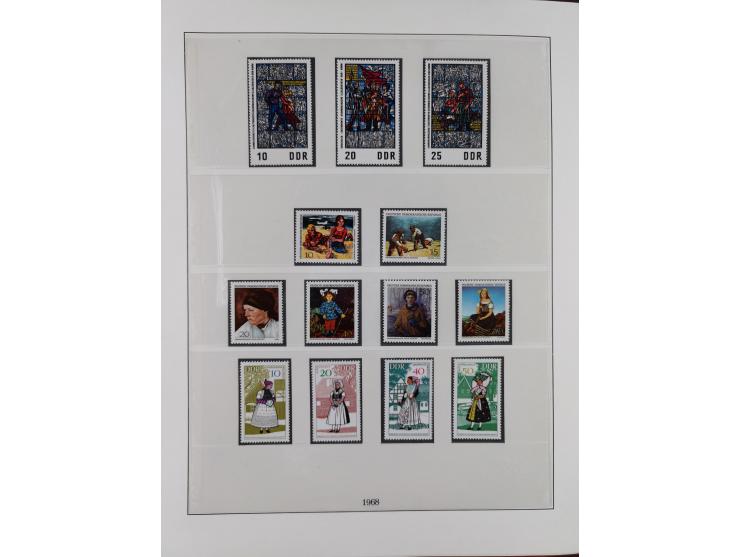 1948/2001, vorwiegend postfrische Sammlung, dabei Bund, Berlin und DDR in den Hauptnummern augenscheinlich komplett, außerdem