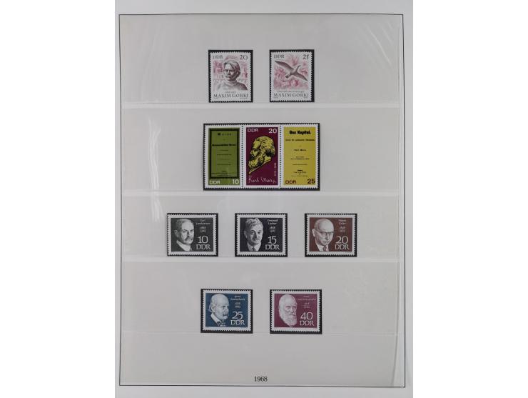 1948/2001, vorwiegend postfrische Sammlung, dabei Bund, Berlin und DDR in den Hauptnummern augenscheinlich komplett, außerdem