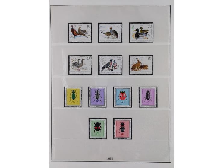 1948/2001, vorwiegend postfrische Sammlung, dabei Bund, Berlin und DDR in den Hauptnummern augenscheinlich komplett, außerdem