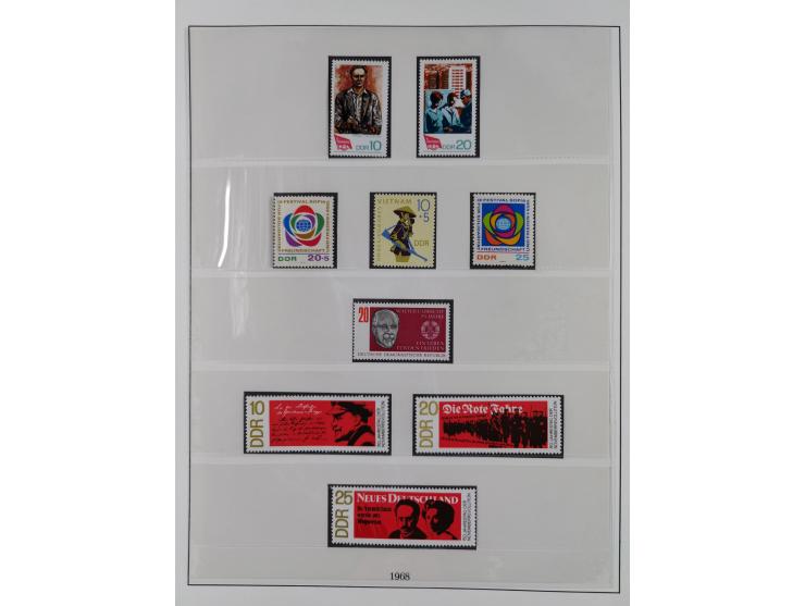 1948/2001, vorwiegend postfrische Sammlung, dabei Bund, Berlin und DDR in den Hauptnummern augenscheinlich komplett, außerdem