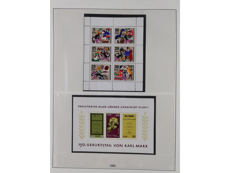 1948/2001, vorwiegend postfrische Sammlung, dabei Bund, Berlin und DDR in den Hauptnummern augenscheinlich komplett, außerdem