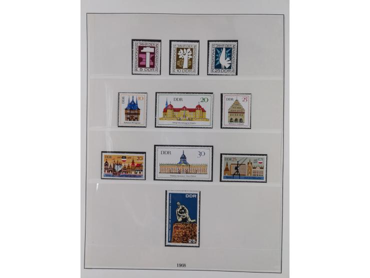 1948/2001, vorwiegend postfrische Sammlung, dabei Bund, Berlin und DDR in den Hauptnummern augenscheinlich komplett, außerdem