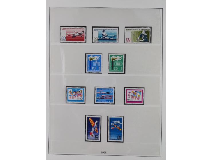 1948/2001, vorwiegend postfrische Sammlung, dabei Bund, Berlin und DDR in den Hauptnummern augenscheinlich komplett, außerdem