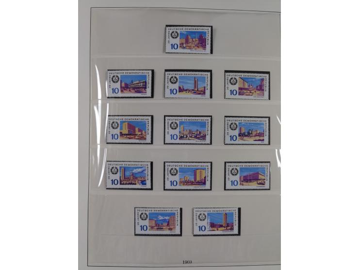 1948/2001, vorwiegend postfrische Sammlung, dabei Bund, Berlin und DDR in den Hauptnummern augenscheinlich komplett, außerdem