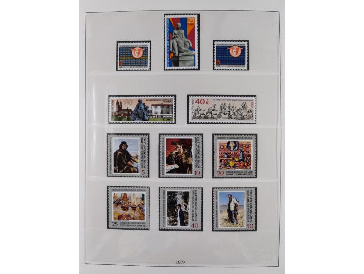 1948/2001, vorwiegend postfrische Sammlung, dabei Bund, Berlin und DDR in den Hauptnummern augenscheinlich komplett, außerdem