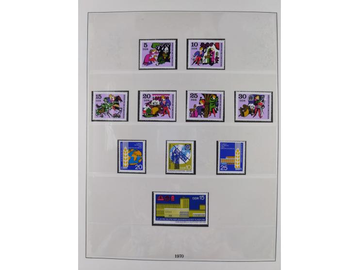 1948/2001, vorwiegend postfrische Sammlung, dabei Bund, Berlin und DDR in den Hauptnummern augenscheinlich komplett, außerdem