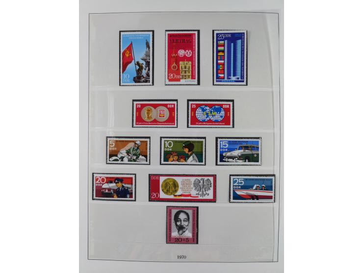 1948/2001, vorwiegend postfrische Sammlung, dabei Bund, Berlin und DDR in den Hauptnummern augenscheinlich komplett, außerdem