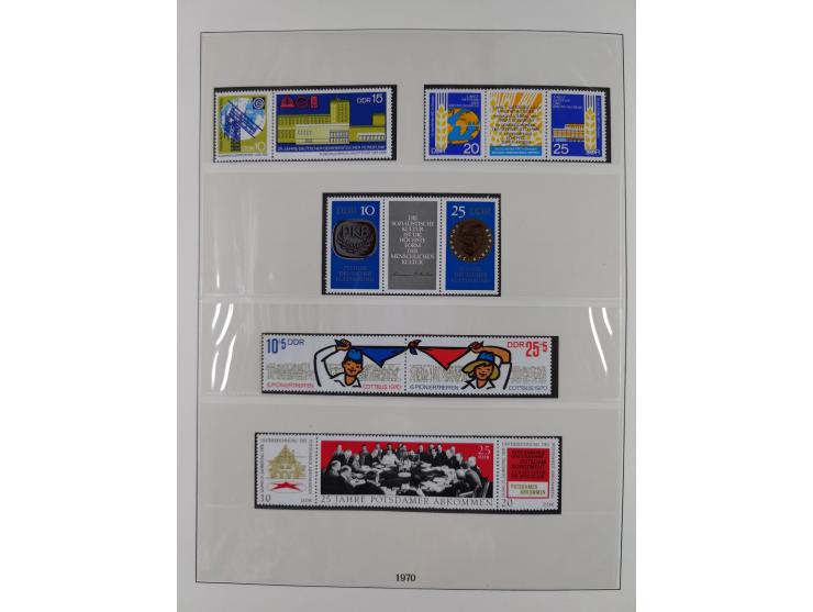 1948/2001, vorwiegend postfrische Sammlung, dabei Bund, Berlin und DDR in den Hauptnummern augenscheinlich komplett, außerdem