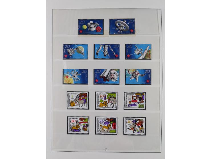 1948/2001, vorwiegend postfrische Sammlung, dabei Bund, Berlin und DDR in den Hauptnummern augenscheinlich komplett, außerdem