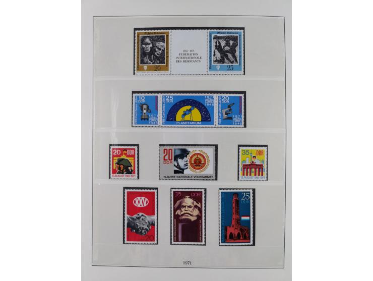 1948/2001, vorwiegend postfrische Sammlung, dabei Bund, Berlin und DDR in den Hauptnummern augenscheinlich komplett, außerdem