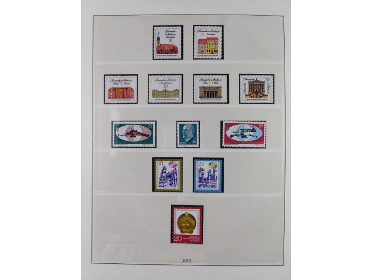 1948/2001, vorwiegend postfrische Sammlung, dabei Bund, Berlin und DDR in den Hauptnummern augenscheinlich komplett, außerdem