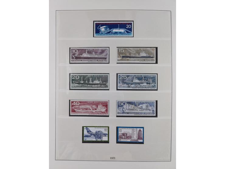 1948/2001, vorwiegend postfrische Sammlung, dabei Bund, Berlin und DDR in den Hauptnummern augenscheinlich komplett, außerdem