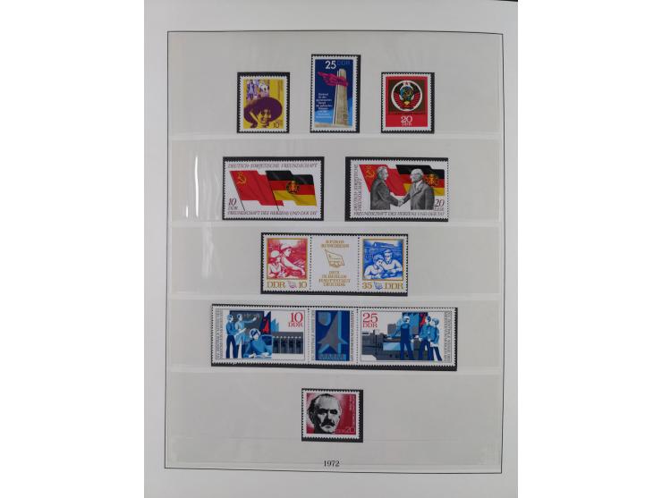 1948/2001, vorwiegend postfrische Sammlung, dabei Bund, Berlin und DDR in den Hauptnummern augenscheinlich komplett, außerdem