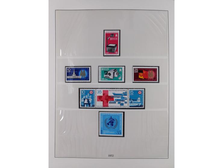 1948/2001, vorwiegend postfrische Sammlung, dabei Bund, Berlin und DDR in den Hauptnummern augenscheinlich komplett, außerdem