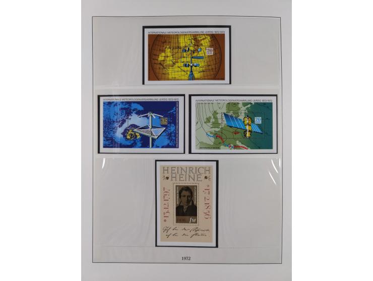 1948/2001, vorwiegend postfrische Sammlung, dabei Bund, Berlin und DDR in den Hauptnummern augenscheinlich komplett, außerdem