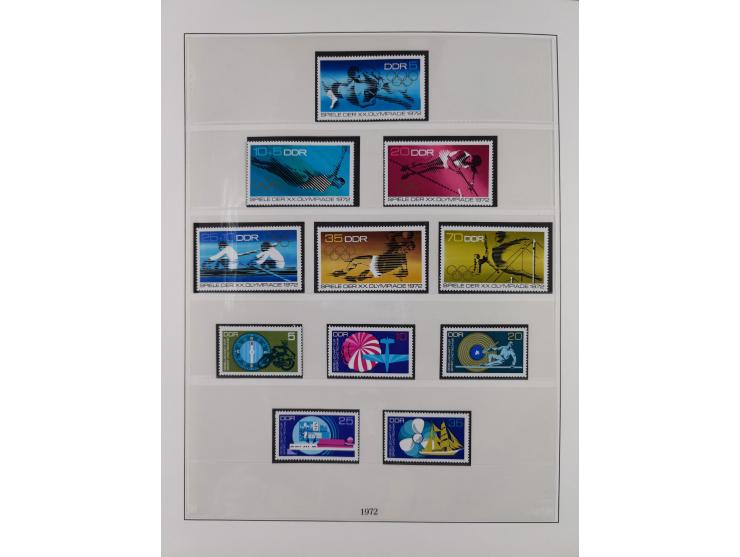 1948/2001, vorwiegend postfrische Sammlung, dabei Bund, Berlin und DDR in den Hauptnummern augenscheinlich komplett, außerdem