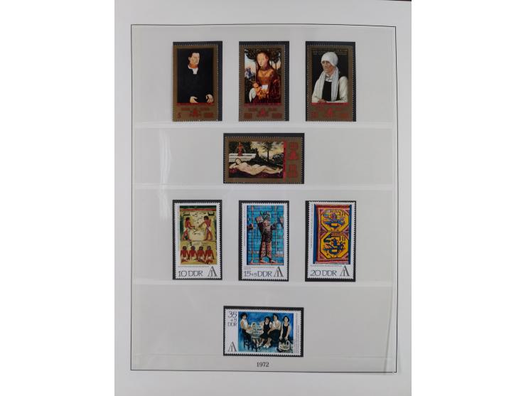 1948/2001, vorwiegend postfrische Sammlung, dabei Bund, Berlin und DDR in den Hauptnummern augenscheinlich komplett, außerdem