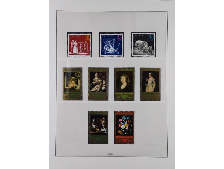 1948/2001, vorwiegend postfrische Sammlung, dabei Bund, Berlin und DDR in den Hauptnummern augenscheinlich komplett, außerdem