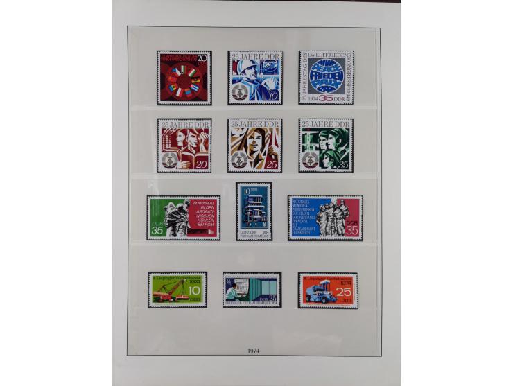 1948/2001, vorwiegend postfrische Sammlung, dabei Bund, Berlin und DDR in den Hauptnummern augenscheinlich komplett, außerdem