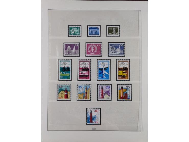 1948/2001, vorwiegend postfrische Sammlung, dabei Bund, Berlin und DDR in den Hauptnummern augenscheinlich komplett, außerdem