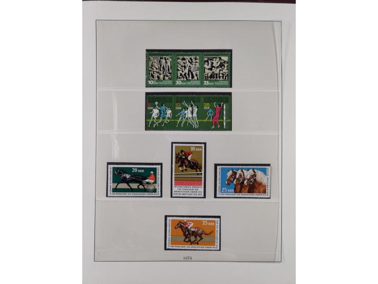 1948/2001, vorwiegend postfrische Sammlung, dabei Bund, Berlin und DDR in den Hauptnummern augenscheinlich komplett, außerdem