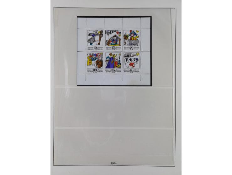 1948/2001, vorwiegend postfrische Sammlung, dabei Bund, Berlin und DDR in den Hauptnummern augenscheinlich komplett, außerdem