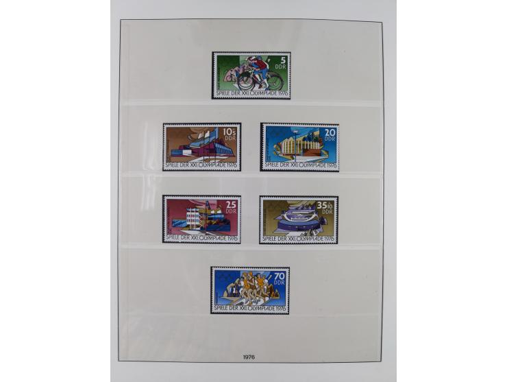 1948/2001, vorwiegend postfrische Sammlung, dabei Bund, Berlin und DDR in den Hauptnummern augenscheinlich komplett, außerdem