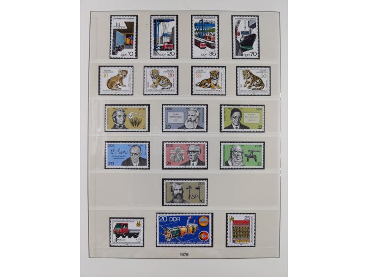 1948/2001, vorwiegend postfrische Sammlung, dabei Bund, Berlin und DDR in den Hauptnummern augenscheinlich komplett, außerdem