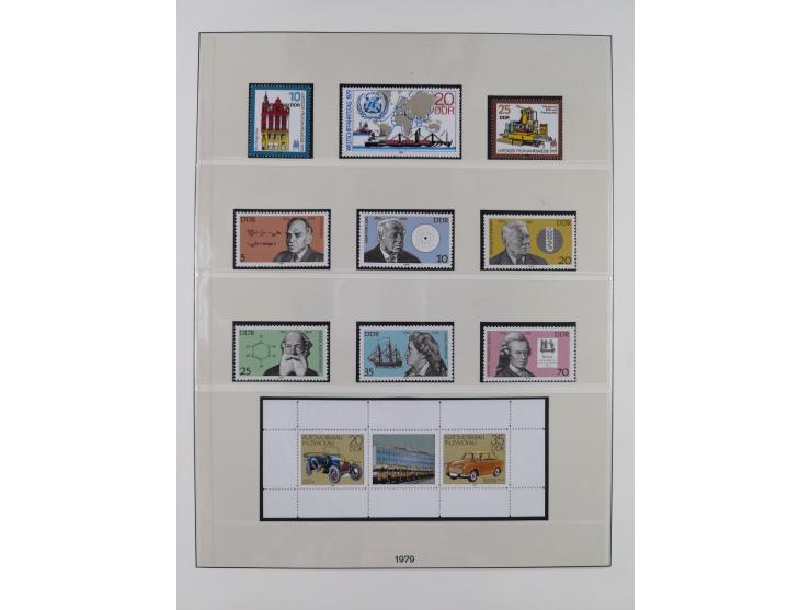 1948/2001, vorwiegend postfrische Sammlung, dabei Bund, Berlin und DDR in den Hauptnummern augenscheinlich komplett, außerdem