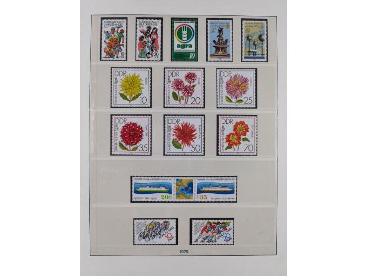 1948/2001, vorwiegend postfrische Sammlung, dabei Bund, Berlin und DDR in den Hauptnummern augenscheinlich komplett, außerdem