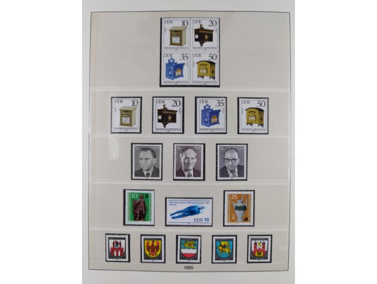 1948/2001, vorwiegend postfrische Sammlung, dabei Bund, Berlin und DDR in den Hauptnummern augenscheinlich komplett, außerdem