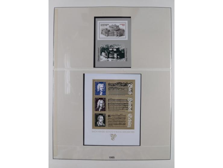 1948/2001, vorwiegend postfrische Sammlung, dabei Bund, Berlin und DDR in den Hauptnummern augenscheinlich komplett, außerdem