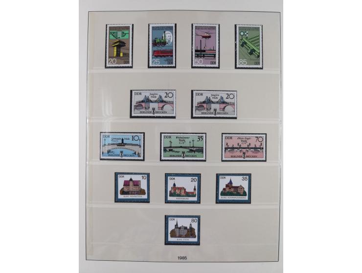 1948/2001, vorwiegend postfrische Sammlung, dabei Bund, Berlin und DDR in den Hauptnummern augenscheinlich komplett, außerdem