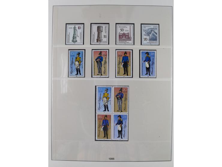 1948/2001, vorwiegend postfrische Sammlung, dabei Bund, Berlin und DDR in den Hauptnummern augenscheinlich komplett, außerdem