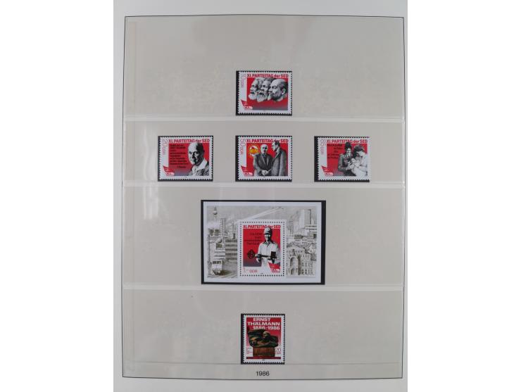 1948/2001, vorwiegend postfrische Sammlung, dabei Bund, Berlin und DDR in den Hauptnummern augenscheinlich komplett, außerdem